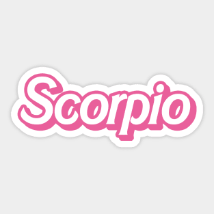 retro barbie scorpio Sticker